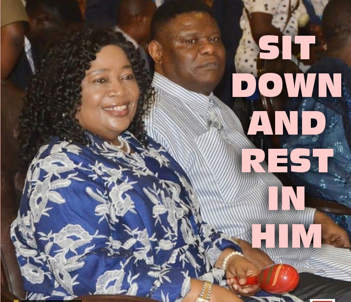 SIT DOWN AND REST IN HIM