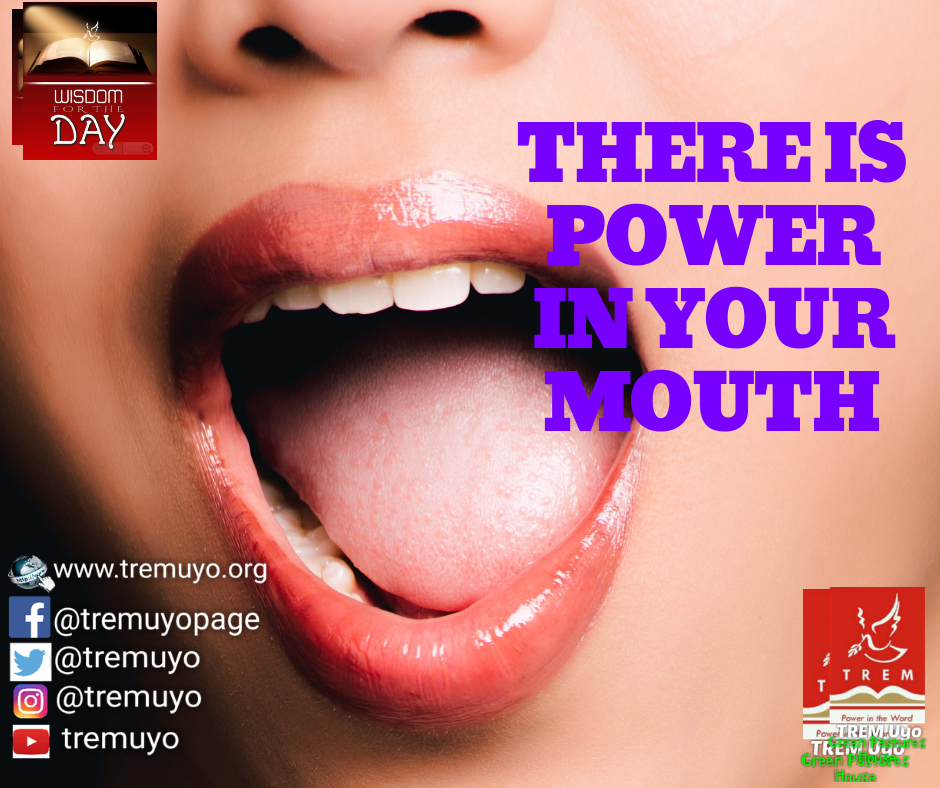 THERE IS POWER IN YOUR MOUTH