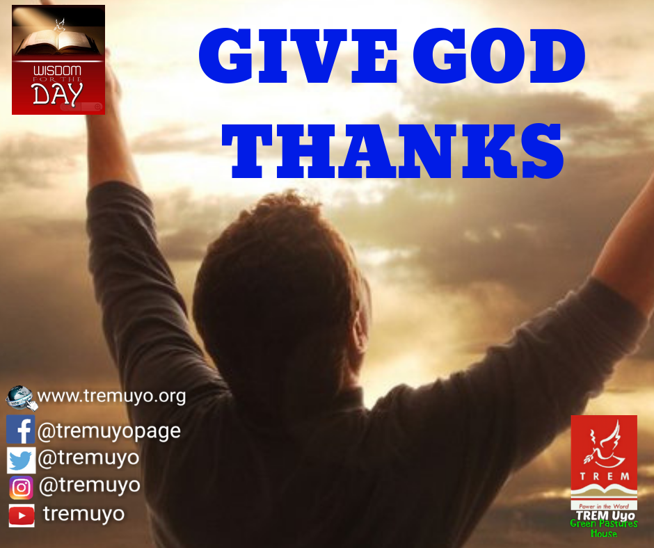 GIVE GOD THANKS