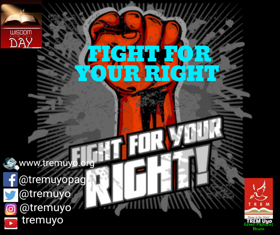 FIGHT FOR YOUR RIGHT