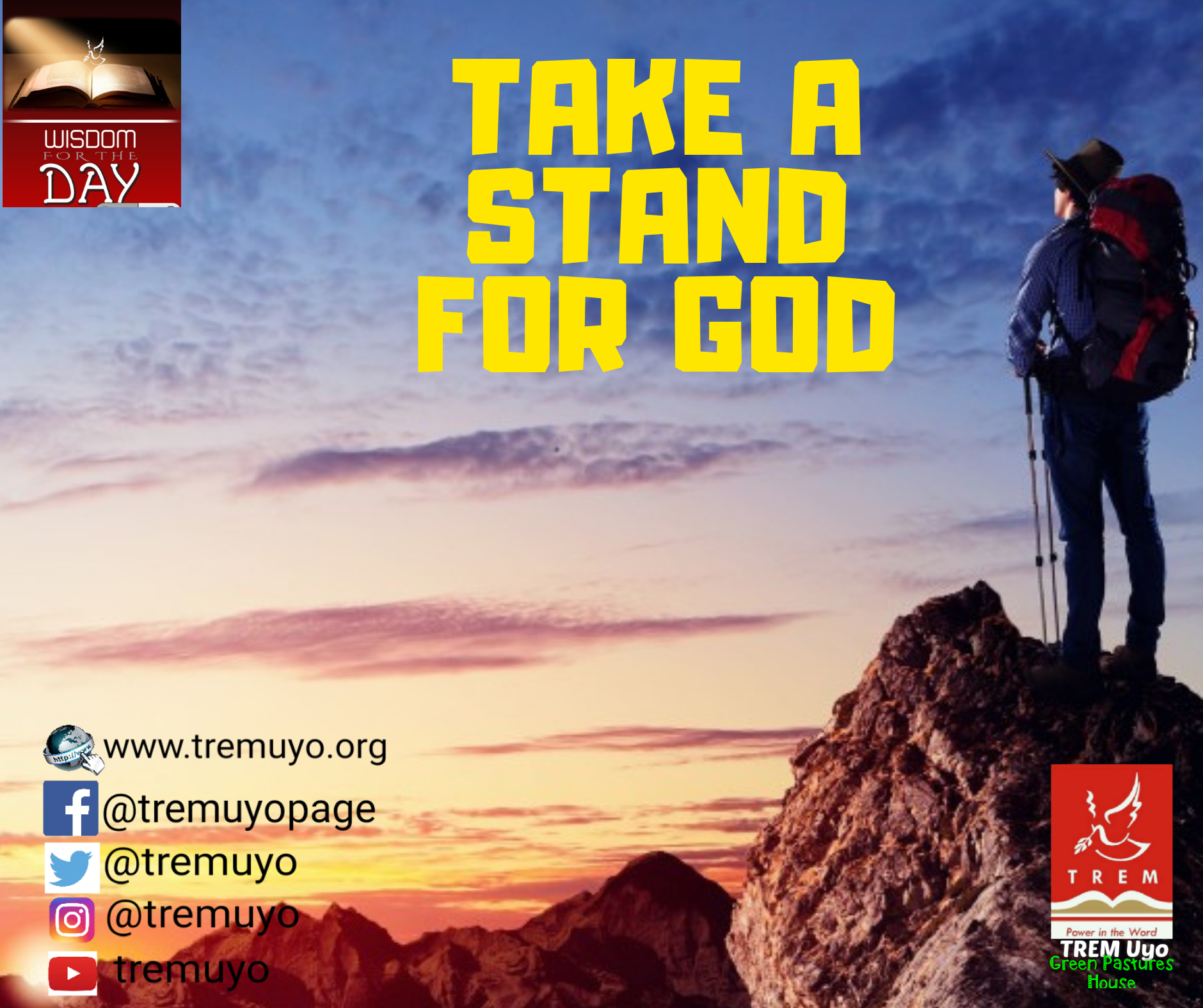 TAKE A STAND FOR GOD
