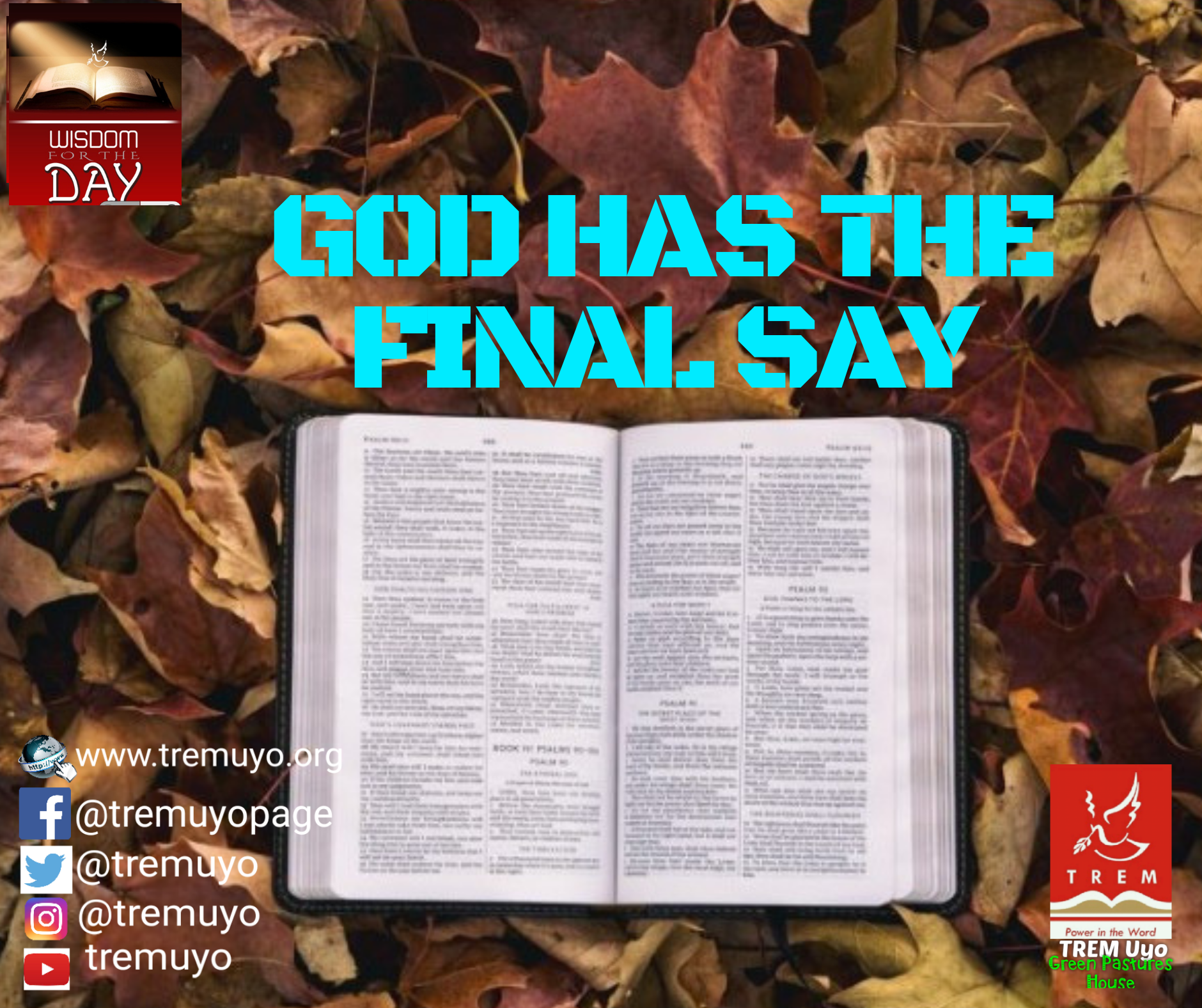 GOD HAS THE FINAL SAY