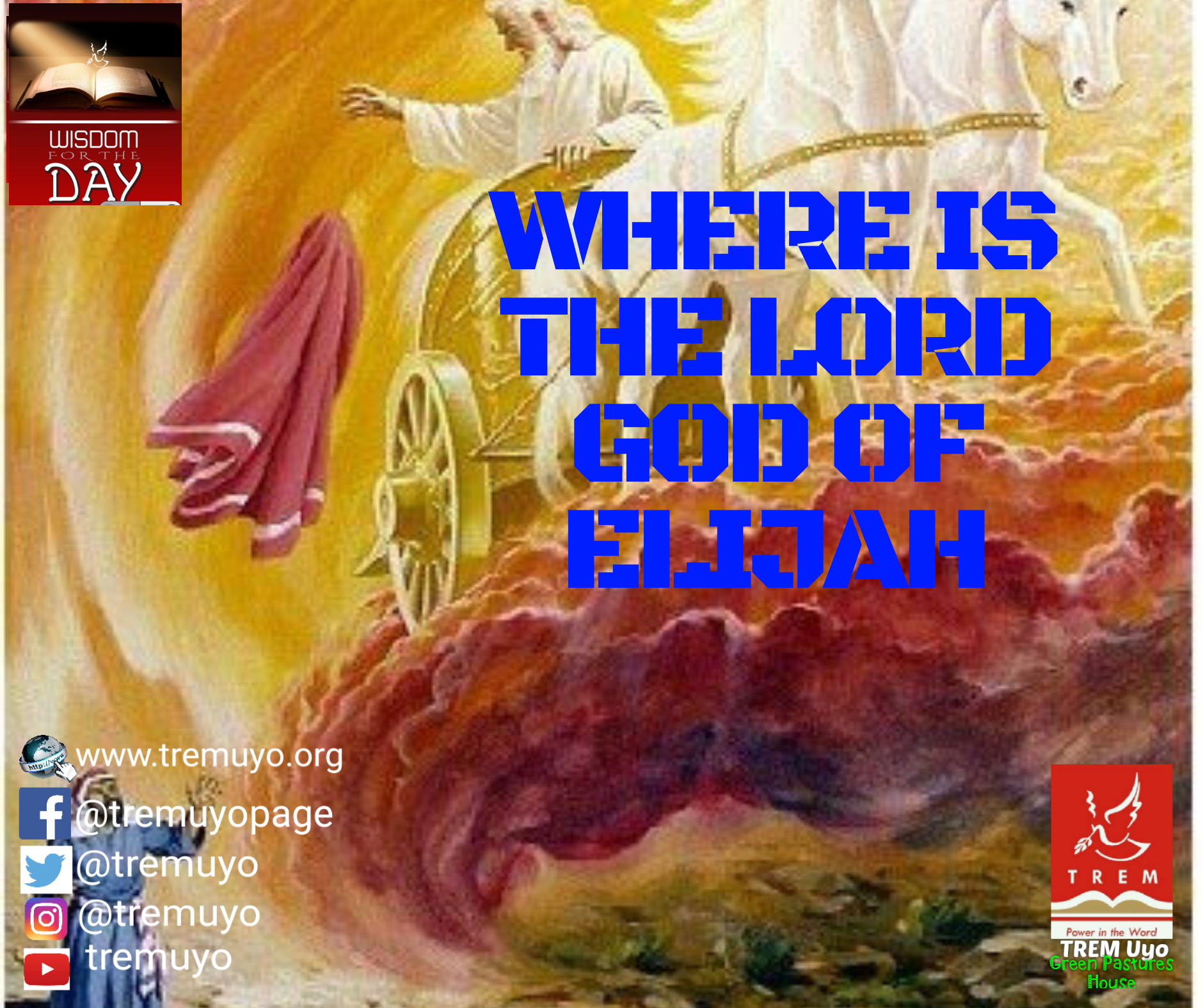 WHERE IS THE LORD GOD OF ELIJAH?