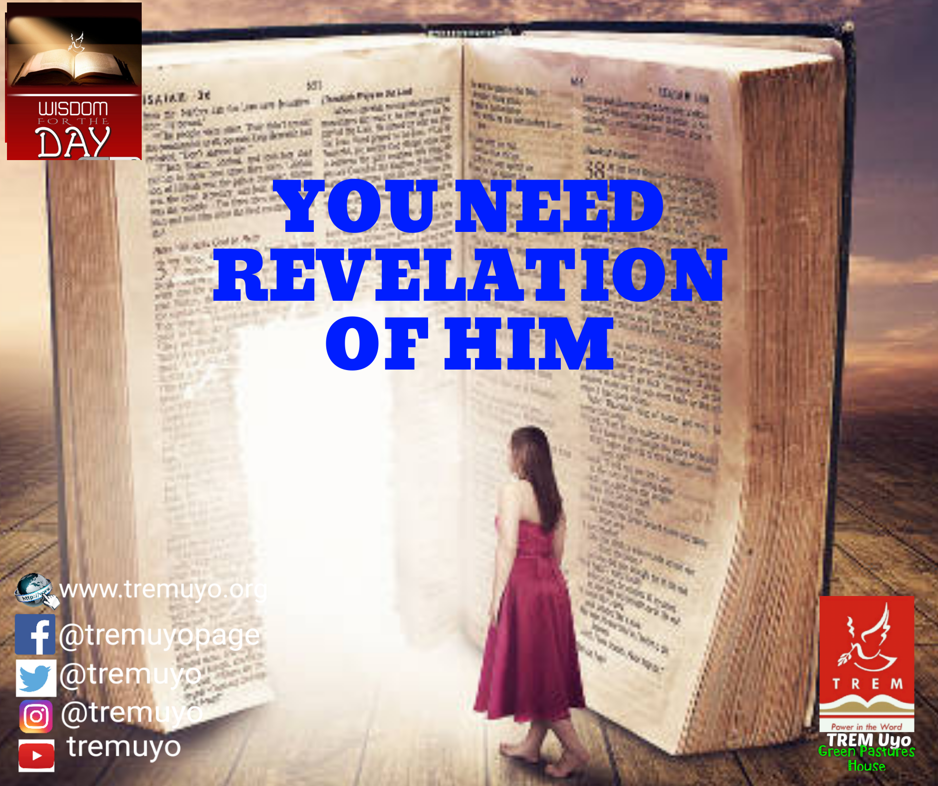 YOU NEED REVELATION OF HIM